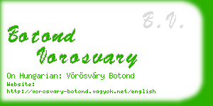 botond vorosvary business card